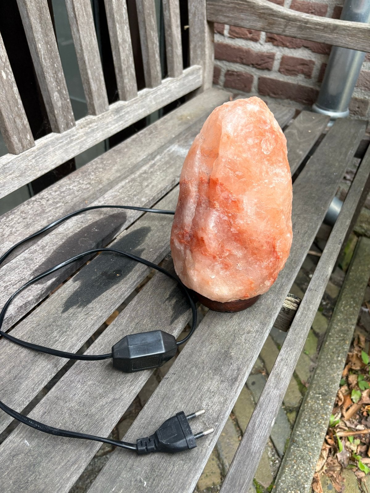 Himalaya Zoutlamp met Dimmer - Sfeervolle Verlichting, Natuurlijk materiaal, Ophalen of Verzenden, Zo goed als nieuw, Dimbaar