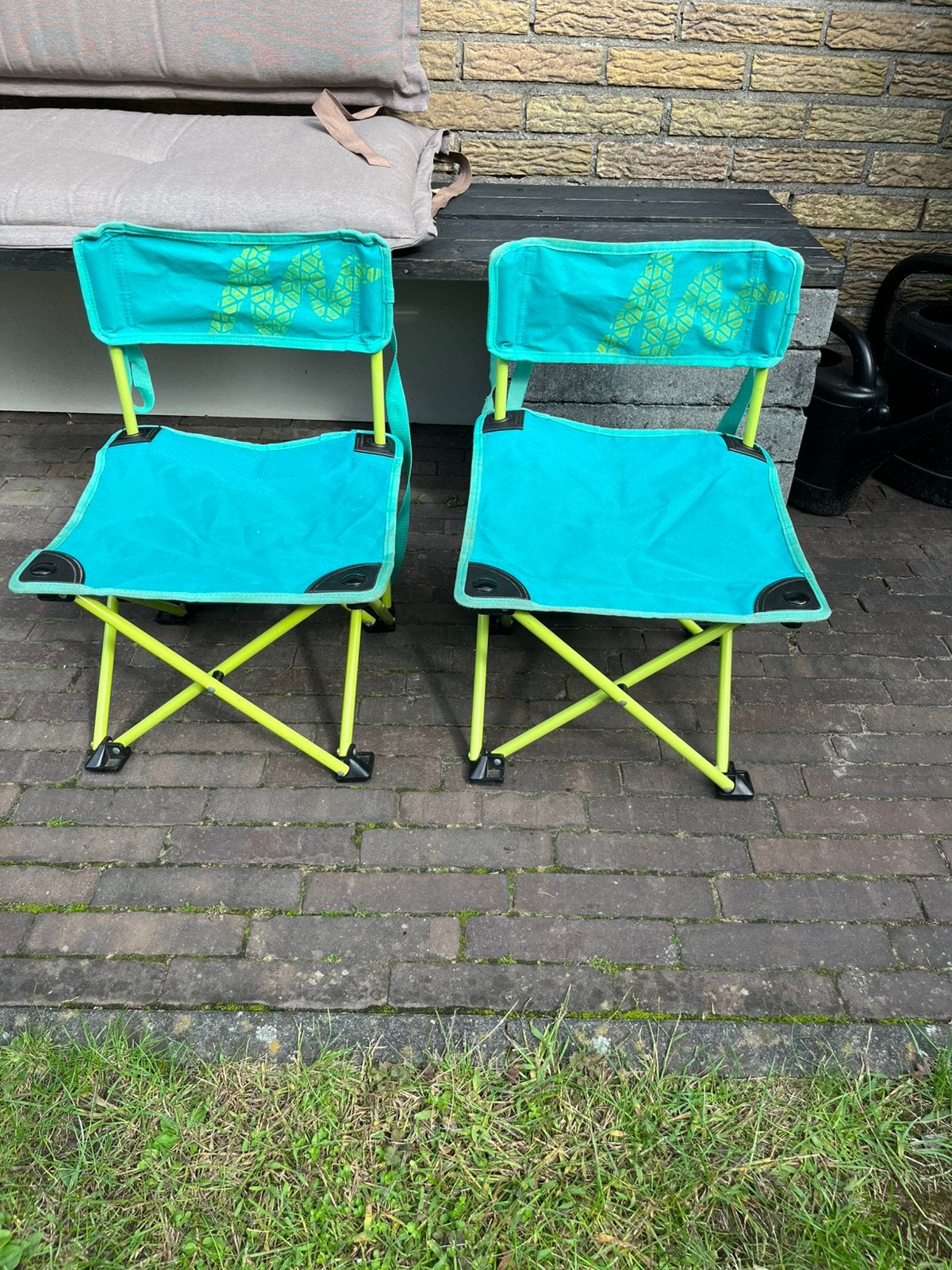 Twee kinder vouwstoeltjes Decathlon, Ophalen of Verzenden, Gebruikt, Campingstoel