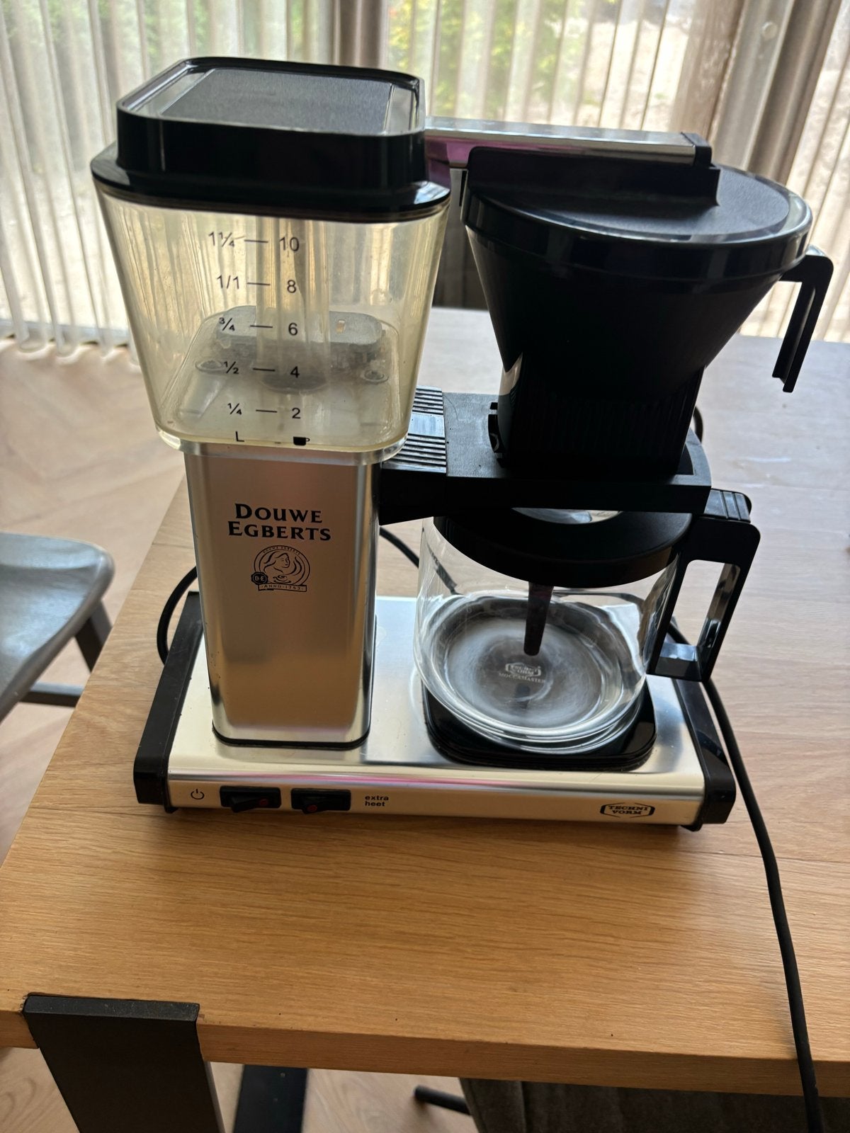 Moccamaster KBG 741 Koffiezetapparaat Douwe Egberts, Gebruikt, Verzenden, 10 kopjes of meer, Koffiemachine