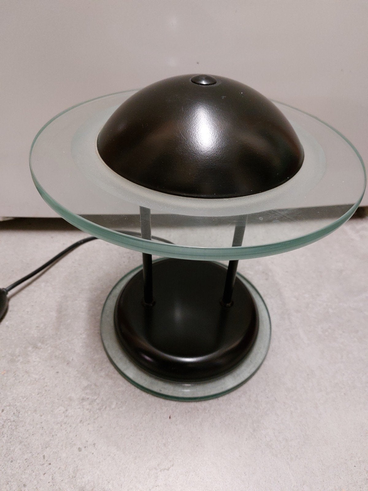 vintage retro herda UFO lamp spaceage tafellamp design, Gebruikt, Vintage, Olielamp, Ophalen of Verzenden