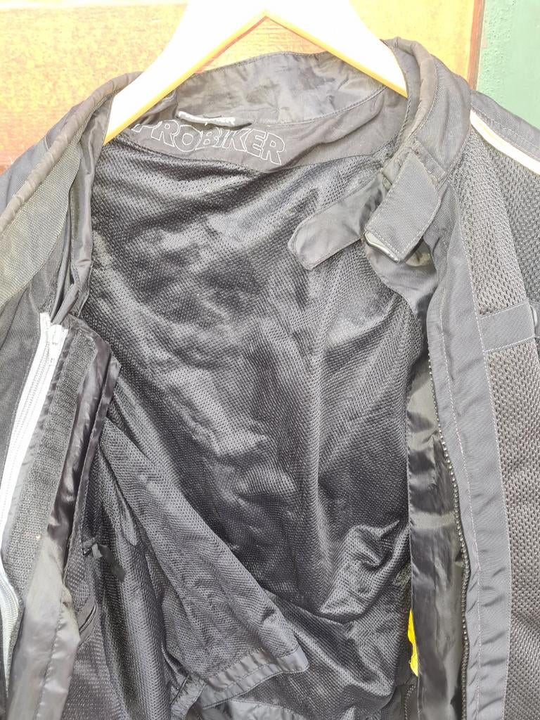 Probiker zomer doorwaai jas met uitneembare voering maat 62, Motoren, Ophalen of Verzenden, Tweedehands, Jas | textiel