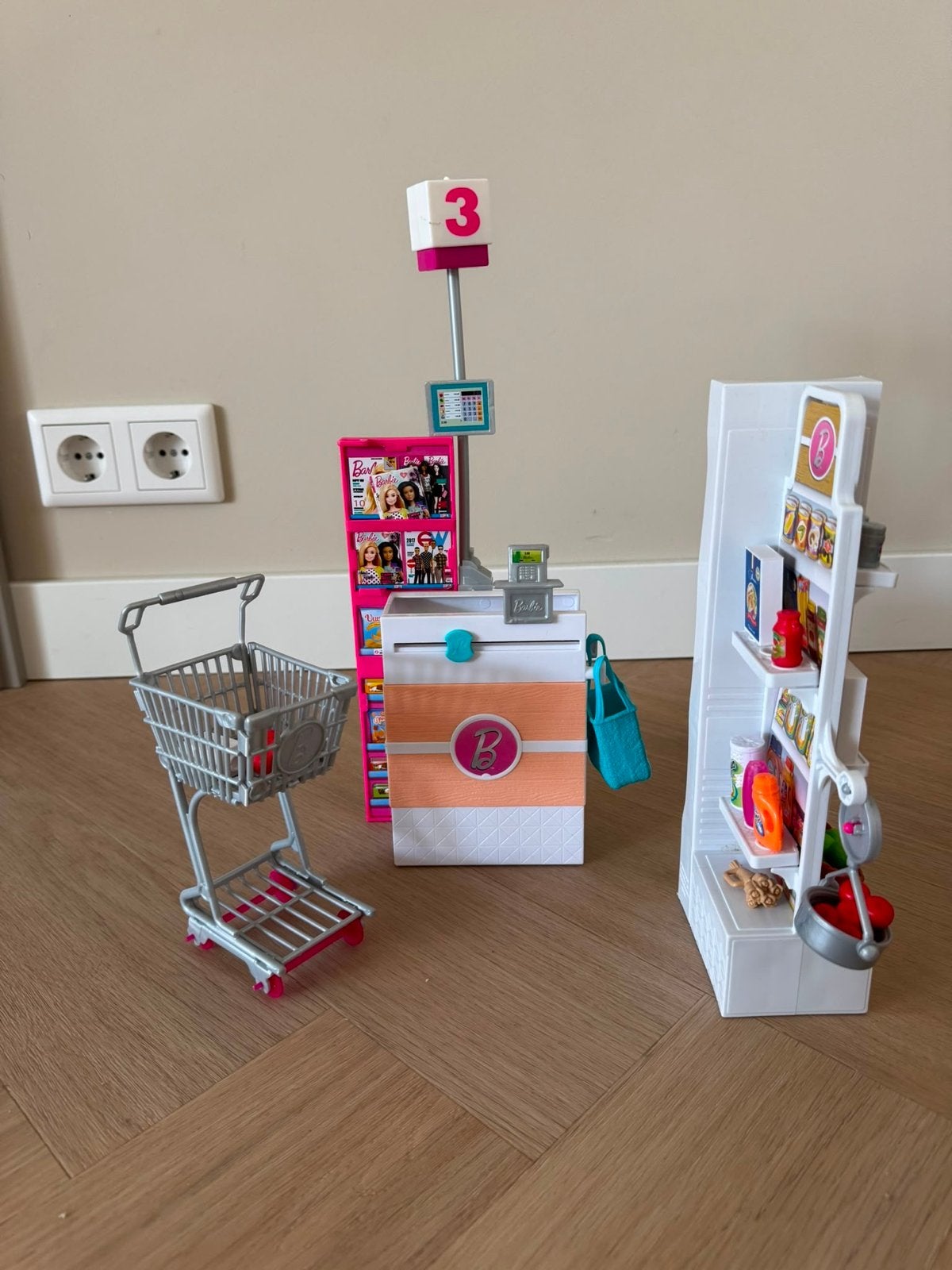 Barbie Supermarkt Speelset met Accessoires, Ophalen of Verzenden, Zo goed als nieuw, Meisje