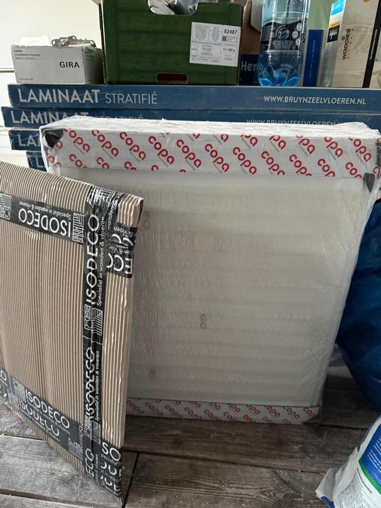 2x Copa H50xB60 T33 - Paneelradiator C8 vlakke voorzijde Wit, Ophalen, Nieuw, Radiator, 30 tot 80 cm