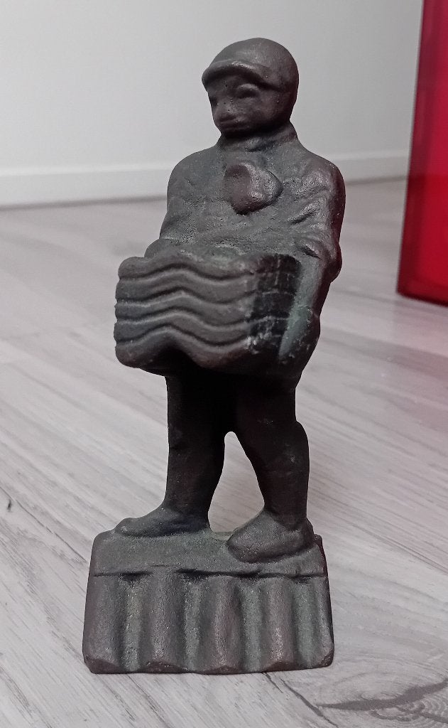Massief bronzen beeldje ""De dakdekker"" Marlies Noordkamp, Verzenden