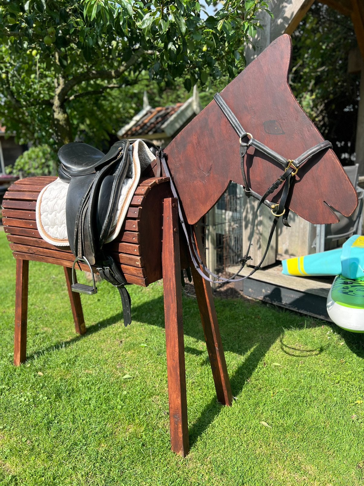Speelpaard / tuinpaard / houtenpaard, Ophalen, Nieuw