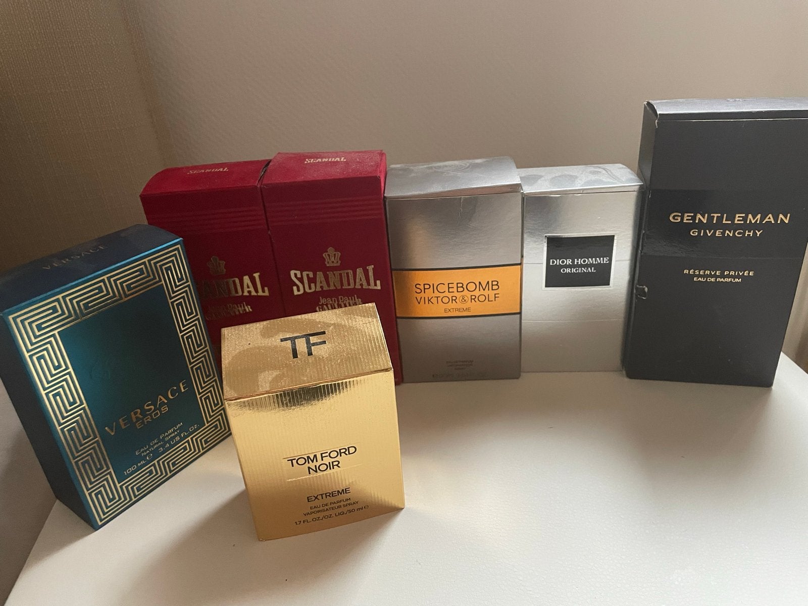 Diverse Heren Parfums - Versace, Tom Ford, Dior, Givenchy, Ophalen of Verzenden, Zo goed als nieuw
