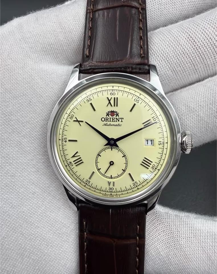 Orient Bambino 38,5 mm | Classic, Overige merken, Leer, Verzenden, Polshorloge
