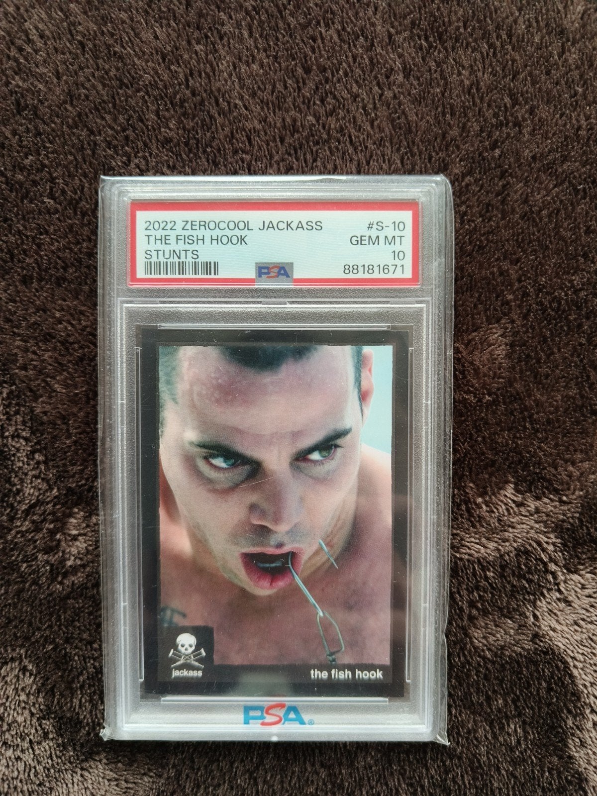 2022 ZEROCool Jackass S-10 The Fish Hook PSA 10 GEM MT, Verzamelen, Ophalen of Verzenden