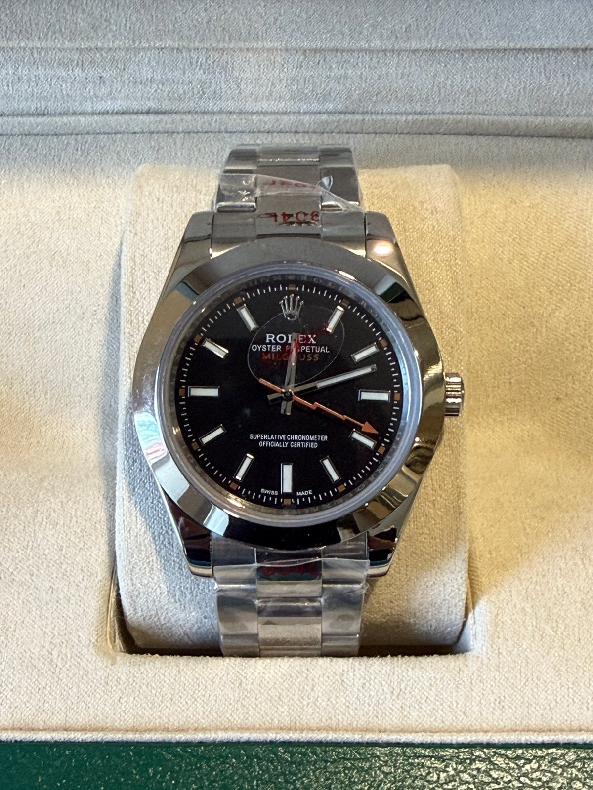 Rolex milgauss zwart, Zwart, Nieuw, Ophalen of Verzenden, Waterdicht