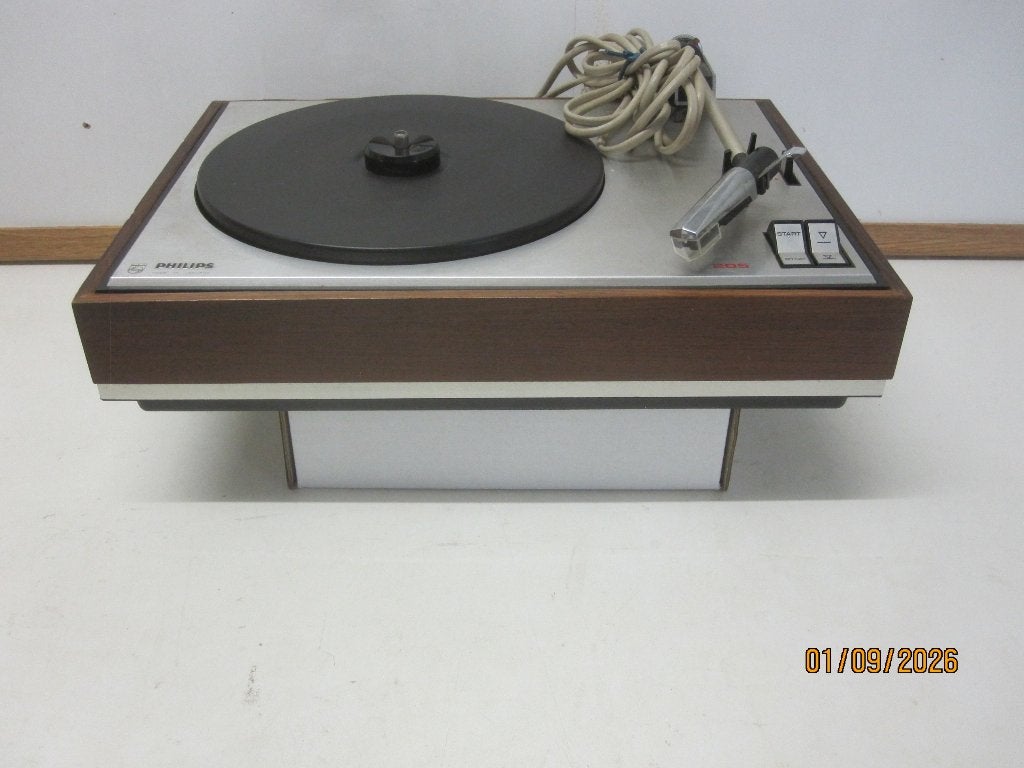 PHILIPS 205 (1972) - pick-up voor onderdelen, Ophalen of Verzenden, Gebruikt, Platenspeler-onderdeel, Philips