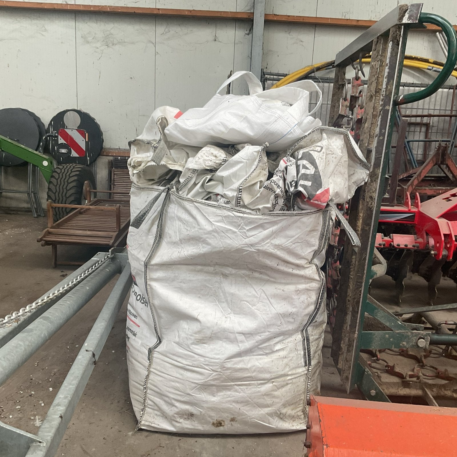 Lege big bags, Minder dan 3 m³, Ophalen