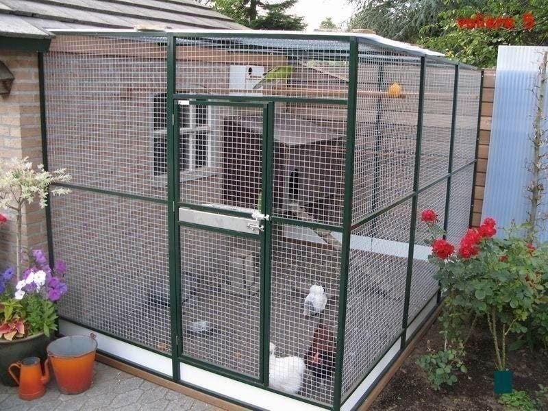 aluminium voliere, Dieren en Toebehoren, Vogels | Hokken en Kooien, Ophalen, Nieuw, Aluminium, Volière