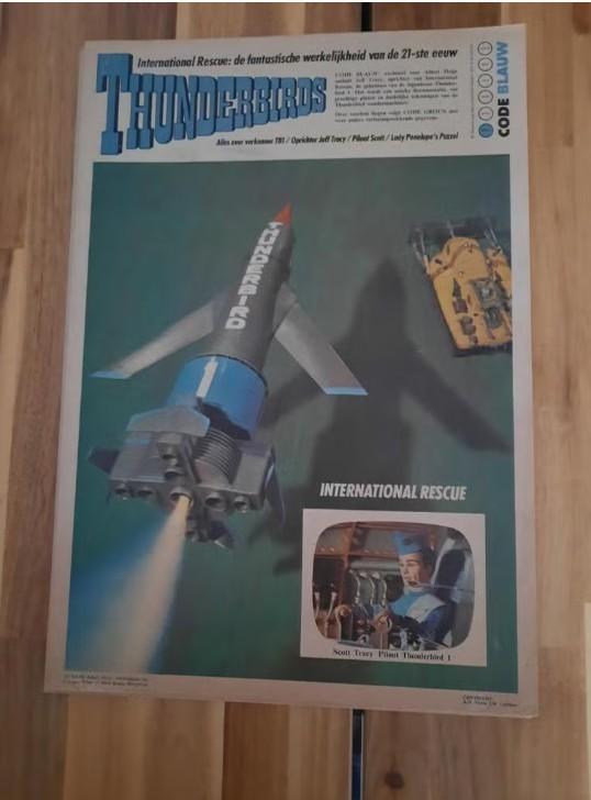 Thunderbirds Albert Heijn Codes 1967, Ophalen of Verzenden, Zo goed als nieuw, Tv, Poster