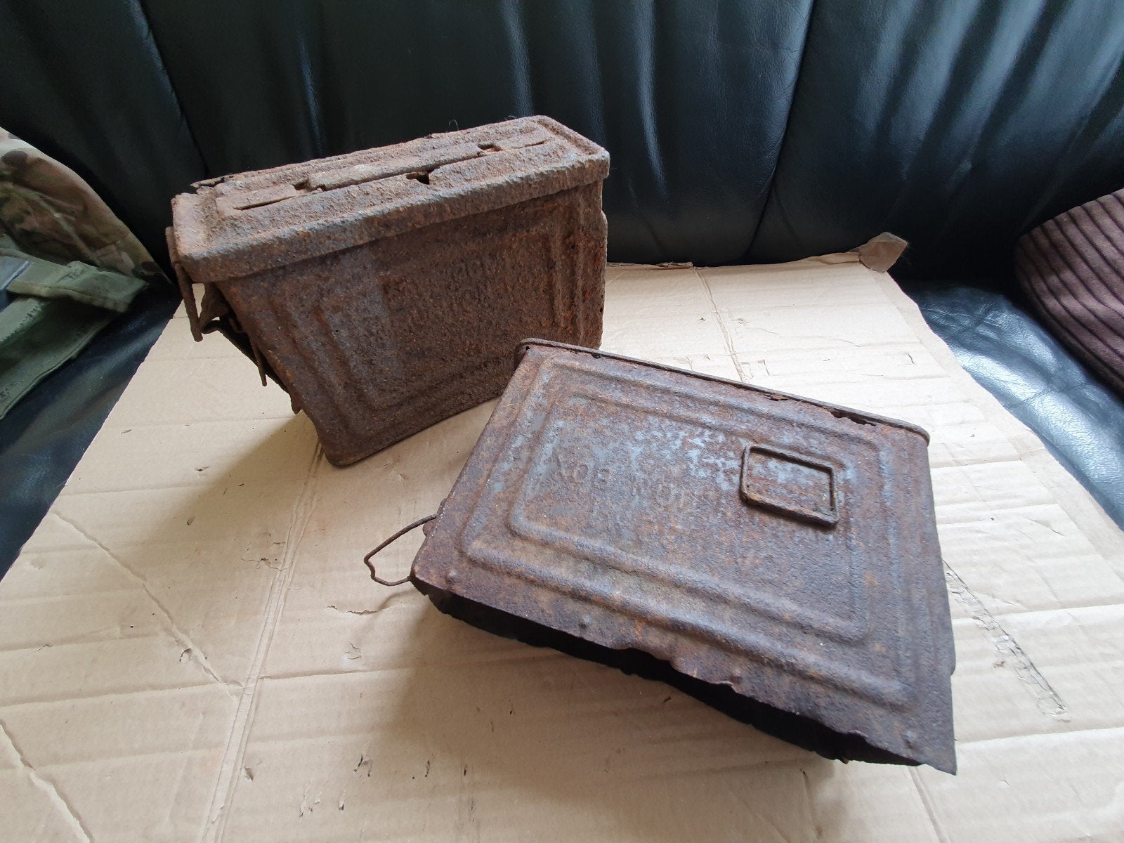 US WW2, 2x ammo box .30cal BOVO Ardennen, Ophalen of Verzenden