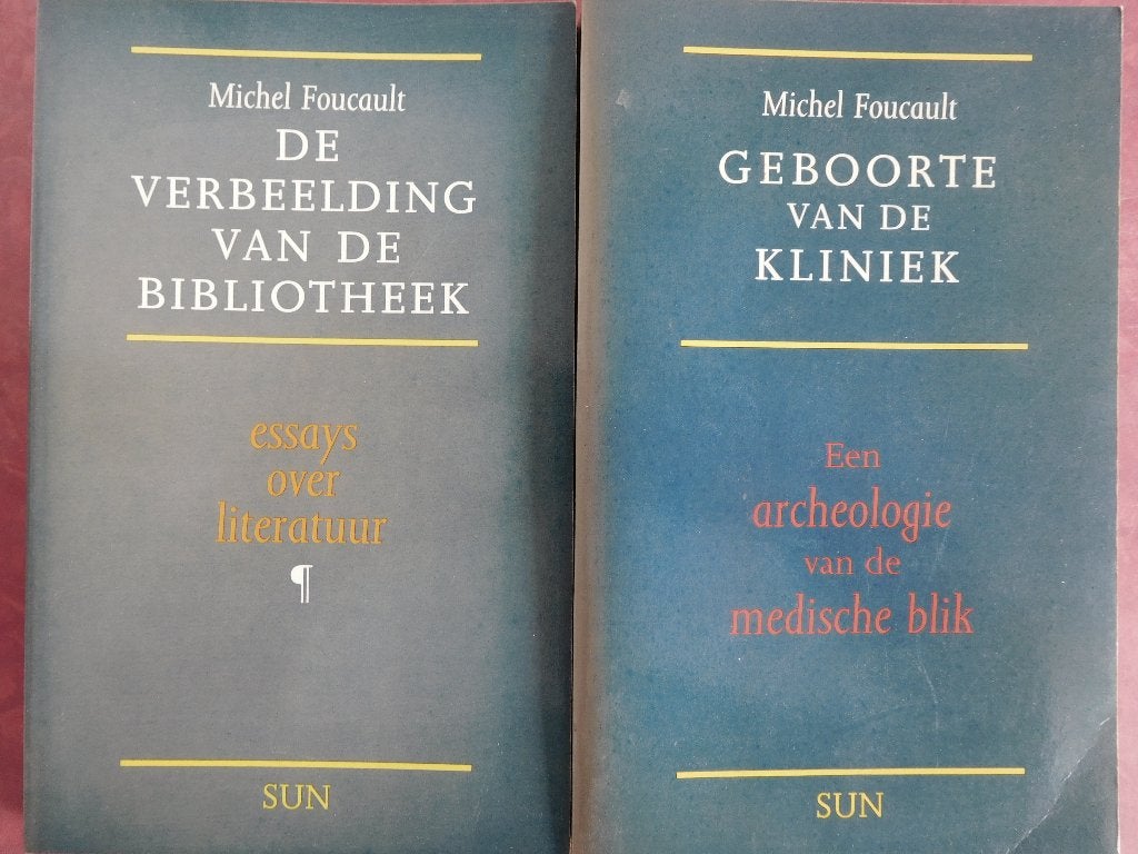 Michel Foucault De verbeelding van de bibliotheek Geboorte, Ophalen of Verzenden, Gelezen