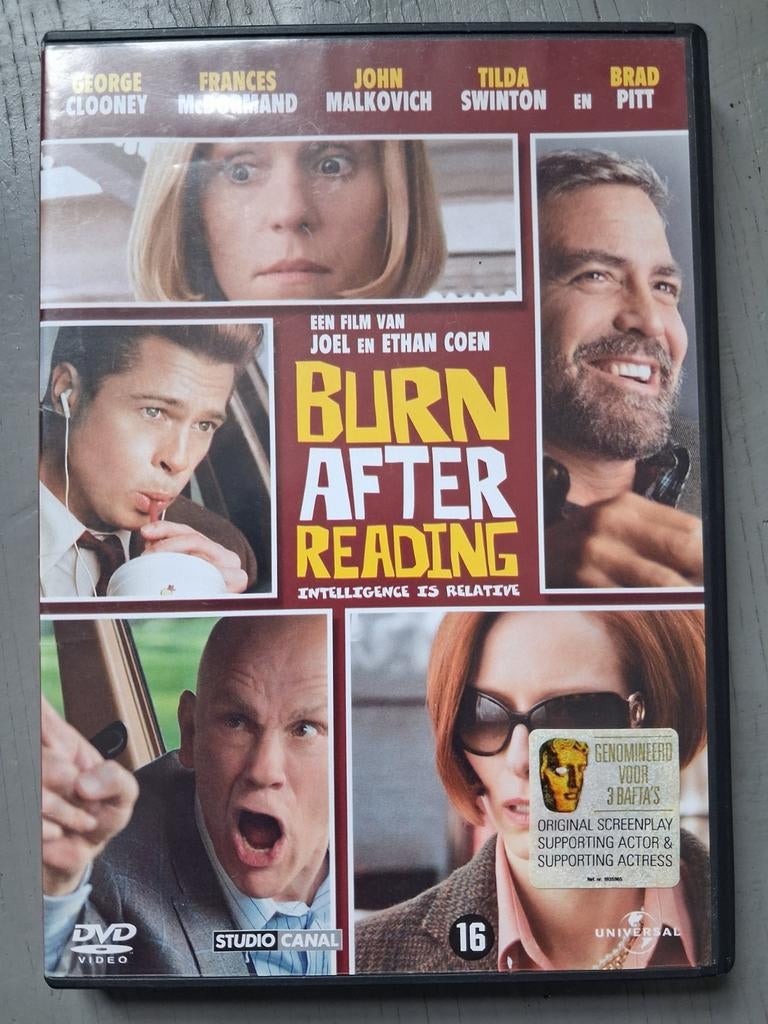 Burn After Reading DVD - Coen Brothers Film, Vanaf 16 jaar, Ophalen of Verzenden, Gebruikt