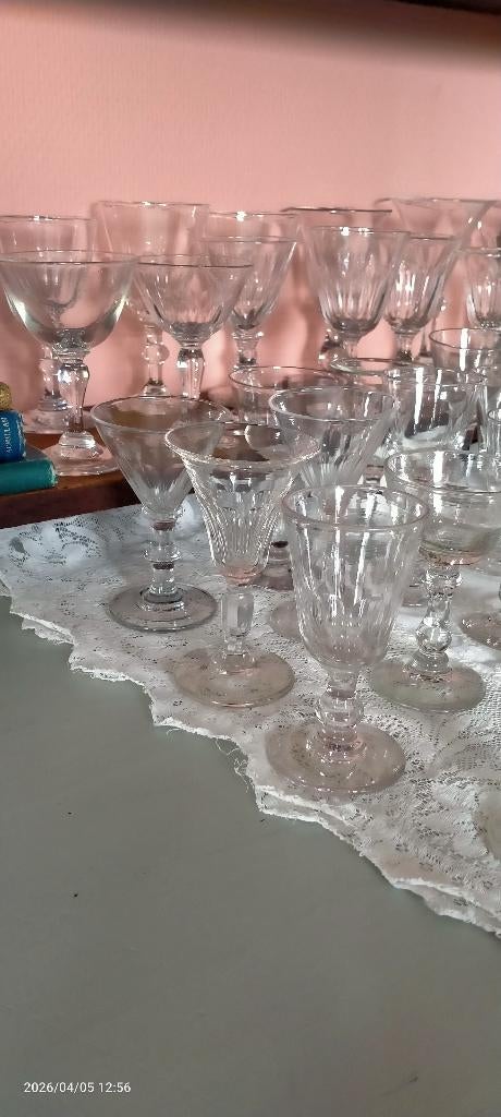 Mooi oud geslepen glaswerk, Antiek en Kunst, Antiek | Glas en Kristal, Ophalen of Verzenden