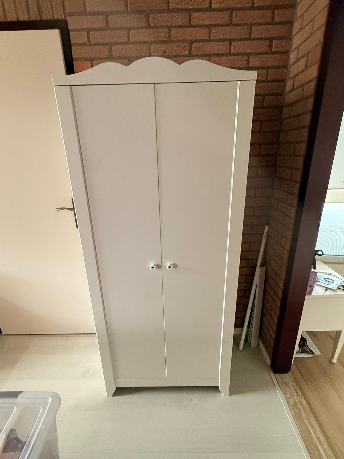 Witte kledingkast voor kinderkamer (IKEA SMÅGÖRA), Ophalen, Gebruikt, 50 tot 100 cm, 150 tot 200 cm