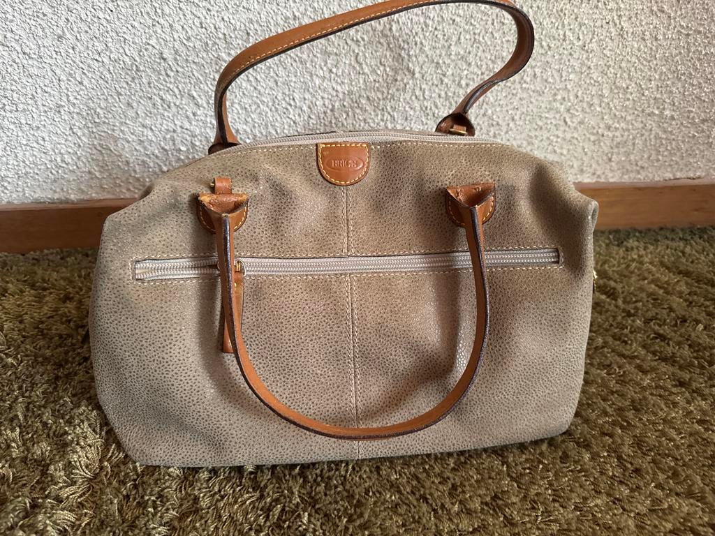 Brics handtas beige/bruin - stijlvol en praktisch, Ophalen of Verzenden, Gebruikt, Beige, Handtas