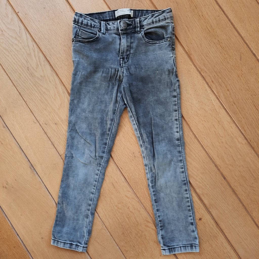 ZARA spijkerbroek grijs maat 116, Kinderen en Baby's, Broek, Ophalen of Verzenden, Zo goed als nieuw, Zara