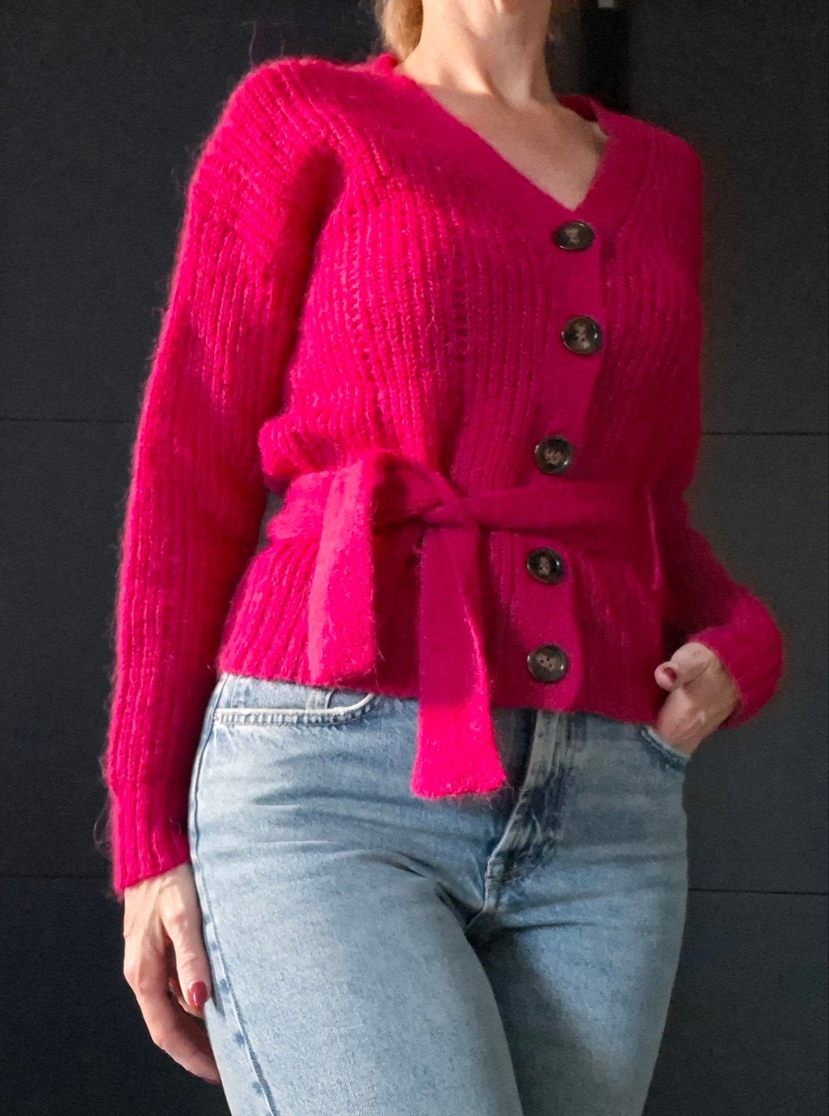 Fabiënne Chapot vest maat S | Fuchsia roze | Zeer goed, Verzenden, Zo goed als nieuw, Fabiënne Chapot, Roze
