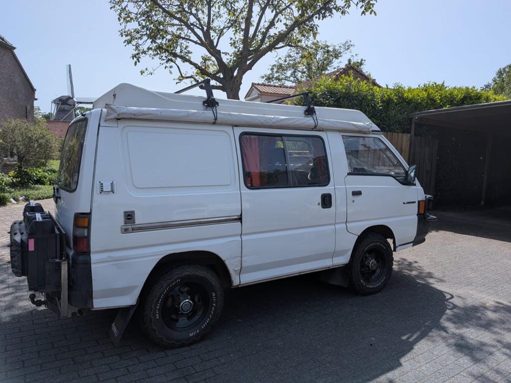Mitsubishi 1994 Wit, Auto's, Mitsubishi, Bedrijf, Overige modellen, 4x4, Airbags, Bluetooth, Dakrails, LED verlichting, Luifel