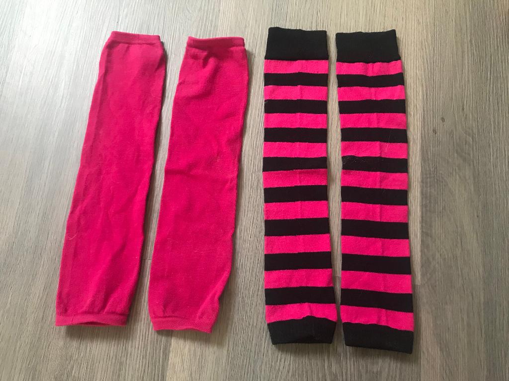 Roze Anime kniekousen calf sleeves handsleeves beenwarmers, Sokken en Kniesokken, Maat 35 t/m 38, Nieuw, Ophalen of Verzenden