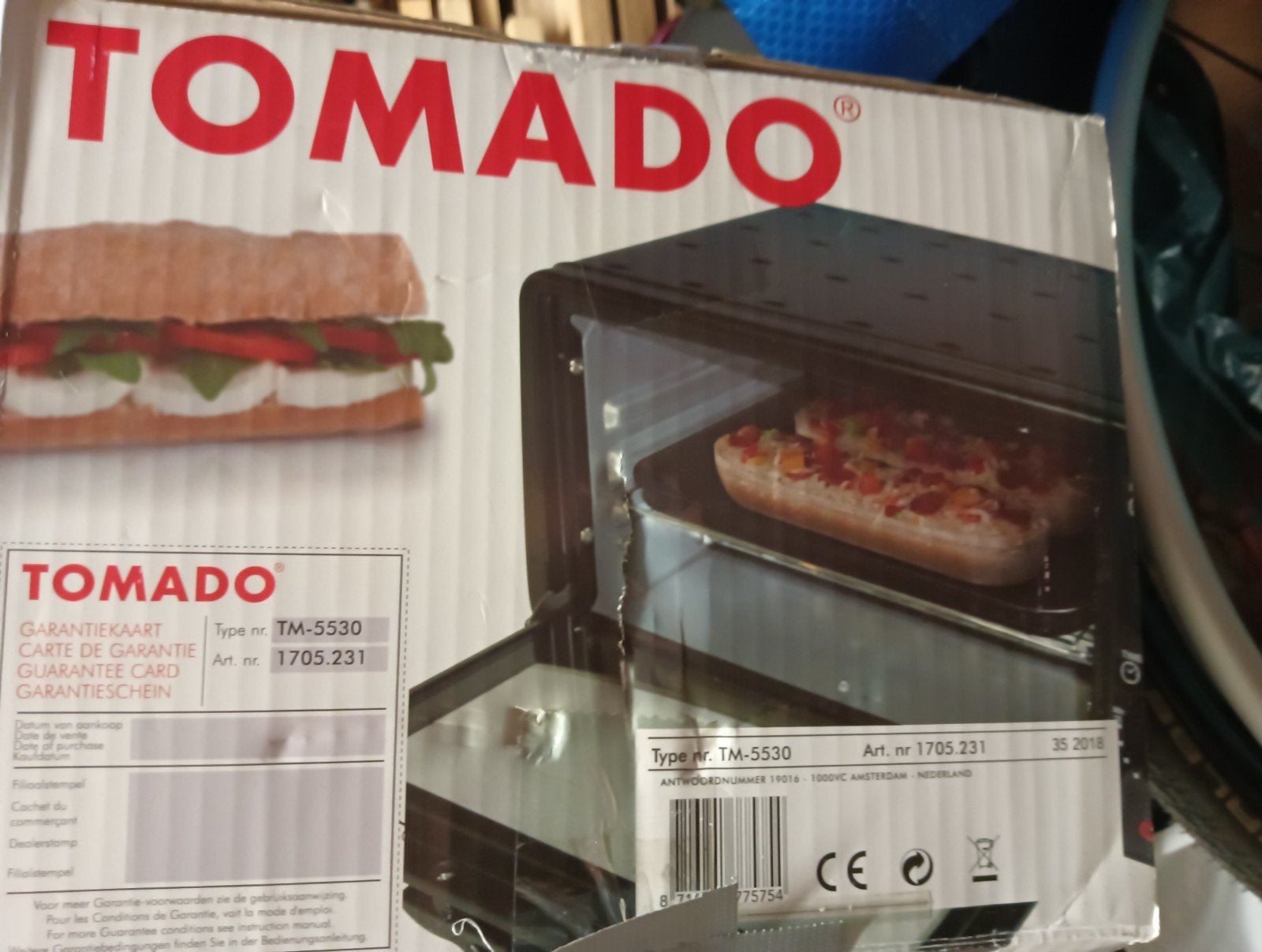 TOMADO Mini Snack Oven TM-5530 - Nooit gebruikt!, Witgoed en Apparatuur, Ovens, Minder dan 45 cm, Overige merken, Minder dan 45 cm