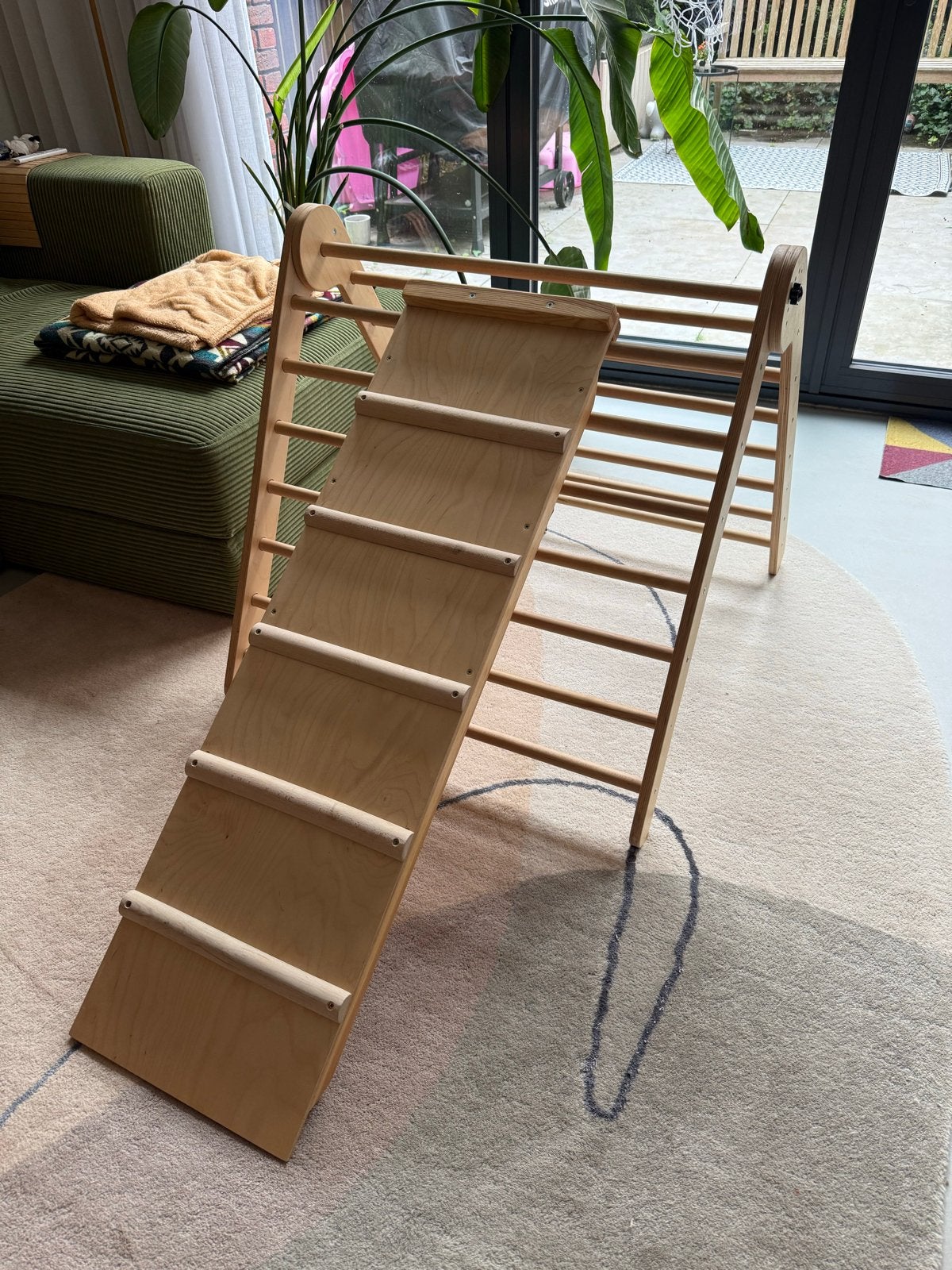 Houten Pickler klimrek met glijbaan - Opklapbaar, Kinderen en Baby's, Speelgoed | Buiten | Speeltoestellen, Ophalen, Gebruikt