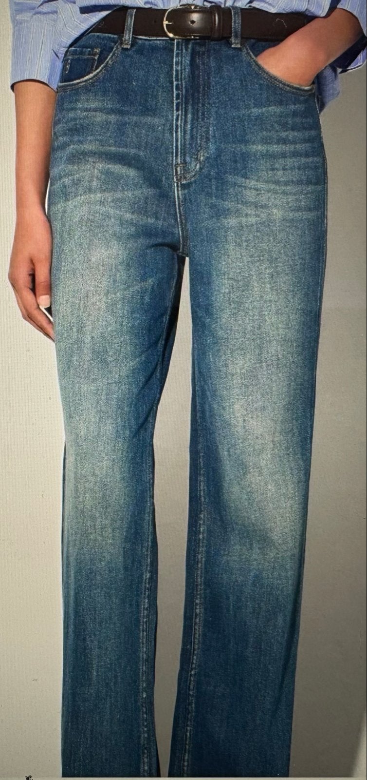 Janice The Jason High-Rise Wide Leg Jeans W32, Kleding | Dames, Ophalen of Verzenden, Nieuw, Blauw, W30 - W32 (confectie 38/40)