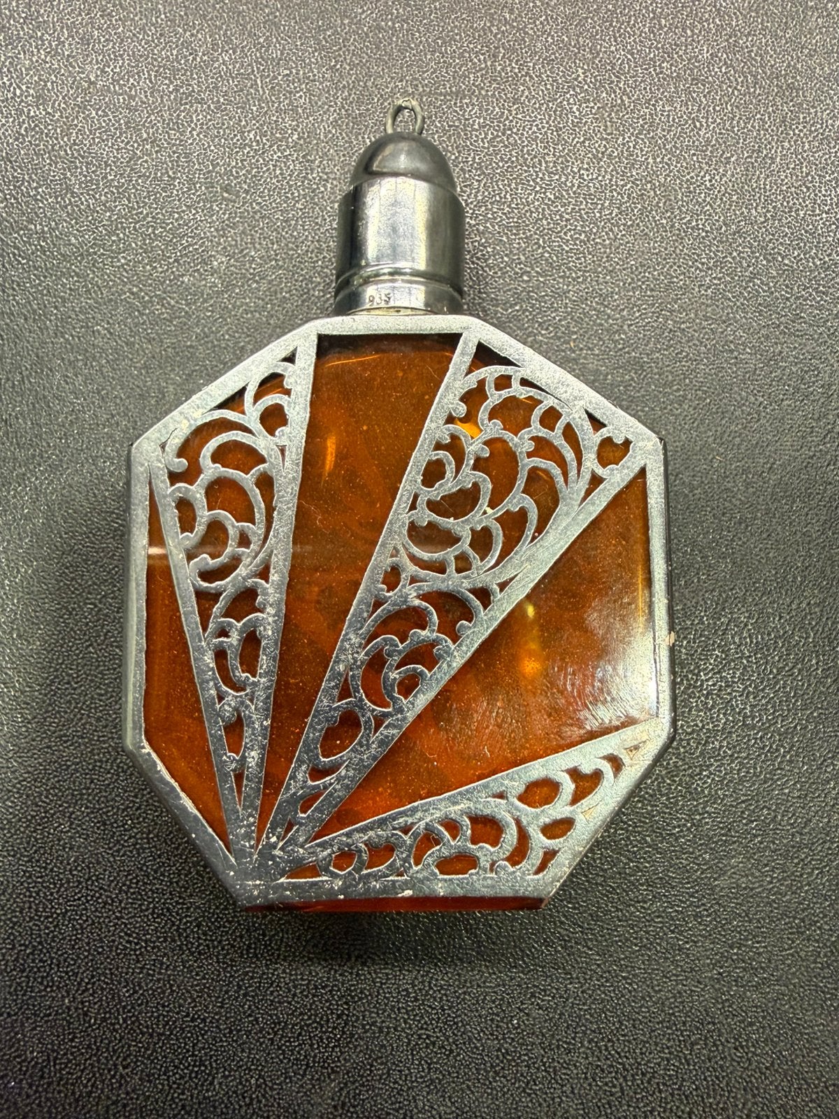 Zilveren parfum flesje, Ophalen of Verzenden