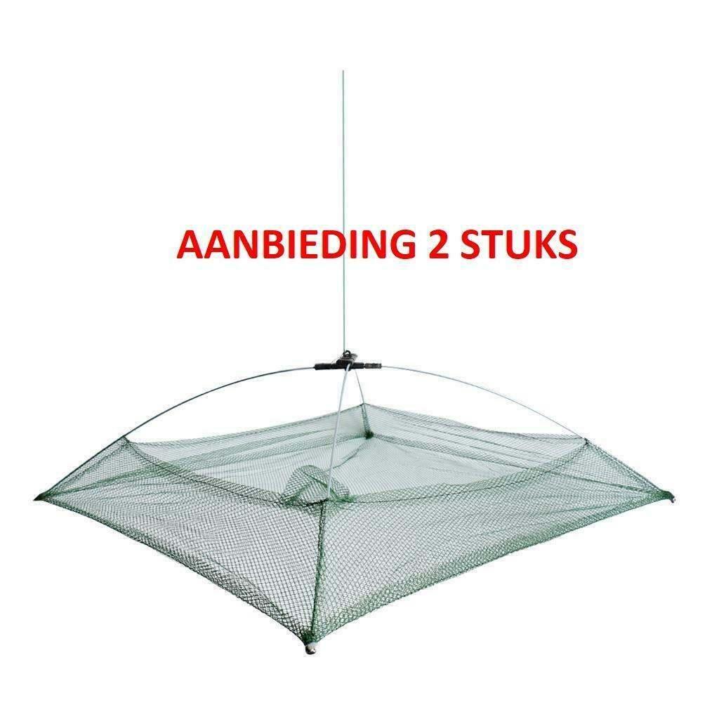 kruisnet set  2 stuks AANBIEDING inklapbaar, Watersport en Boten, Ophalen of Verzenden, Nieuw, Net of Fuik