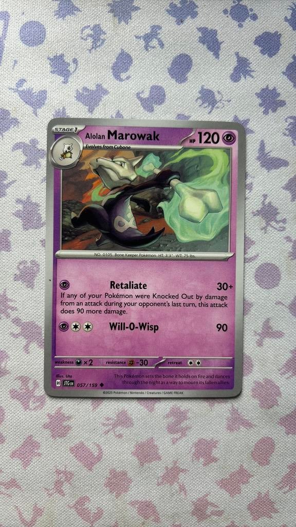 Alolan Marowak, Ophalen of Verzenden, Zo goed als nieuw
