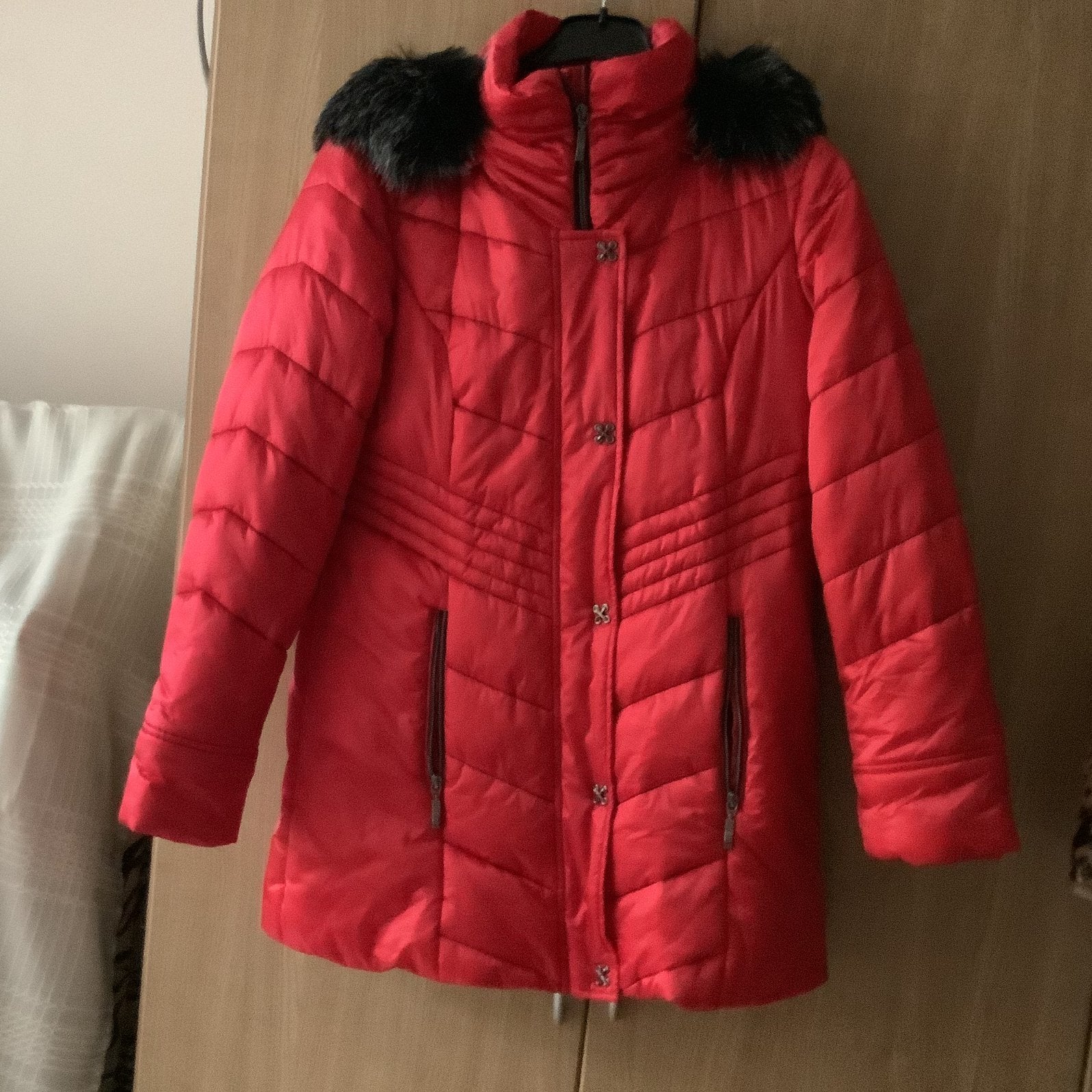 Jas rood mt 38.      nieuw., Kleding | Dames, Verzenden, Zo goed als nieuw, Maat 38/40 (M), Rood