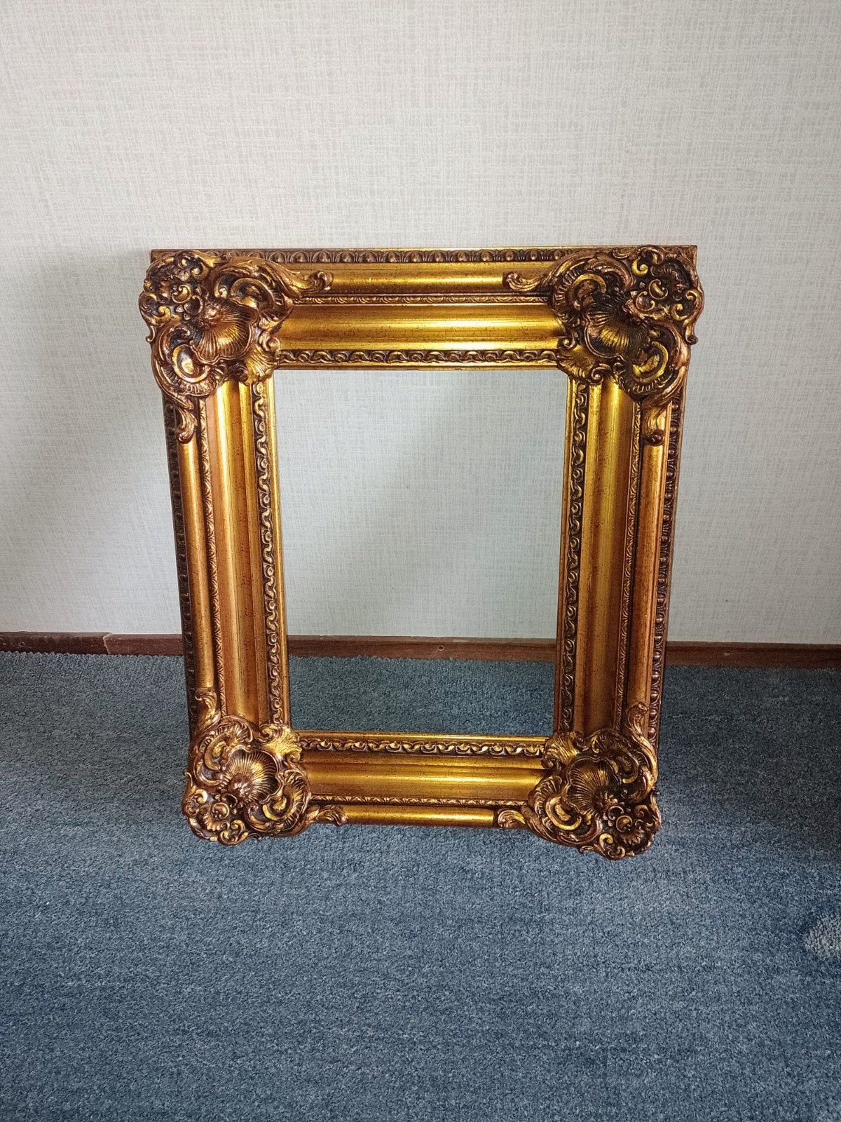 Gouden Barok Schilderijlijst 30x40 cm, Ophalen, Overige materialen, Gebruikt, Schilderijlijst