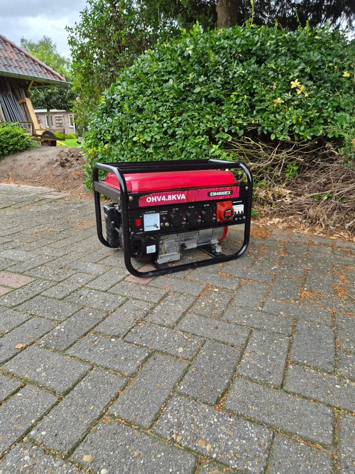 Honda GX160 Aggregaat 4.8kVA, Ophalen of Verzenden, Gebruikt, Minder dan 5 kVA, Benzine