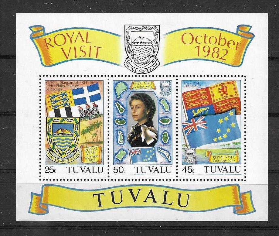 Tuvalu Michel blok 7 ongebruikt, Ophalen of Verzenden