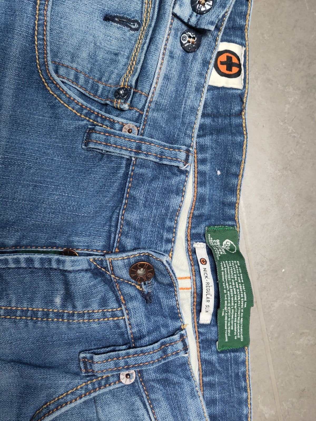 Kuyichi spijkerbroek regular slim 33/34, Kleding | Dames, Ophalen of Verzenden, Zo goed als nieuw, Blauw, W33 - W36 (confectie 42/44)