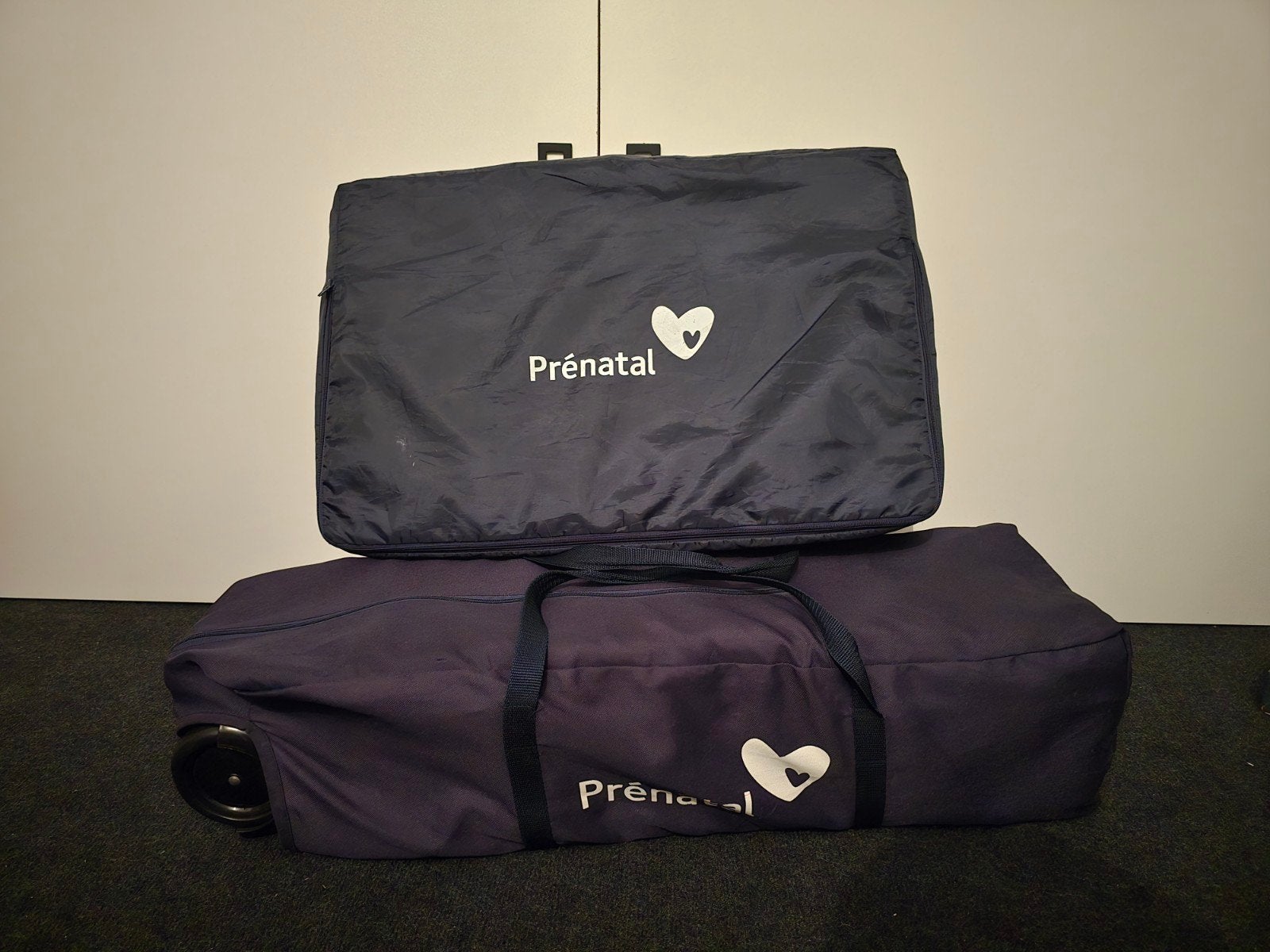 Prénatal campingbedje incl matras - Zo goed als nieuw, Huis en Inrichting, Ophalen, Eenpersoons, Blauw, Zo goed als nieuw