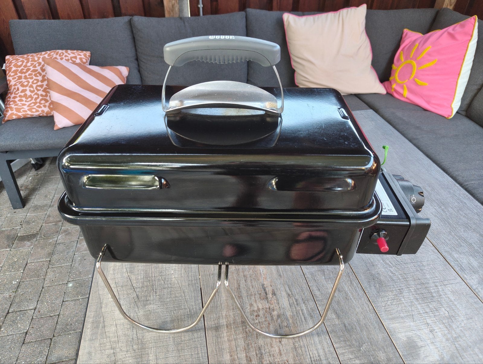 Weber Go-Anywhere Gas BBQ - Draagbare Gasbarbecue, Tuin en Terras, Ophalen of Verzenden, Gebruikt, Weber