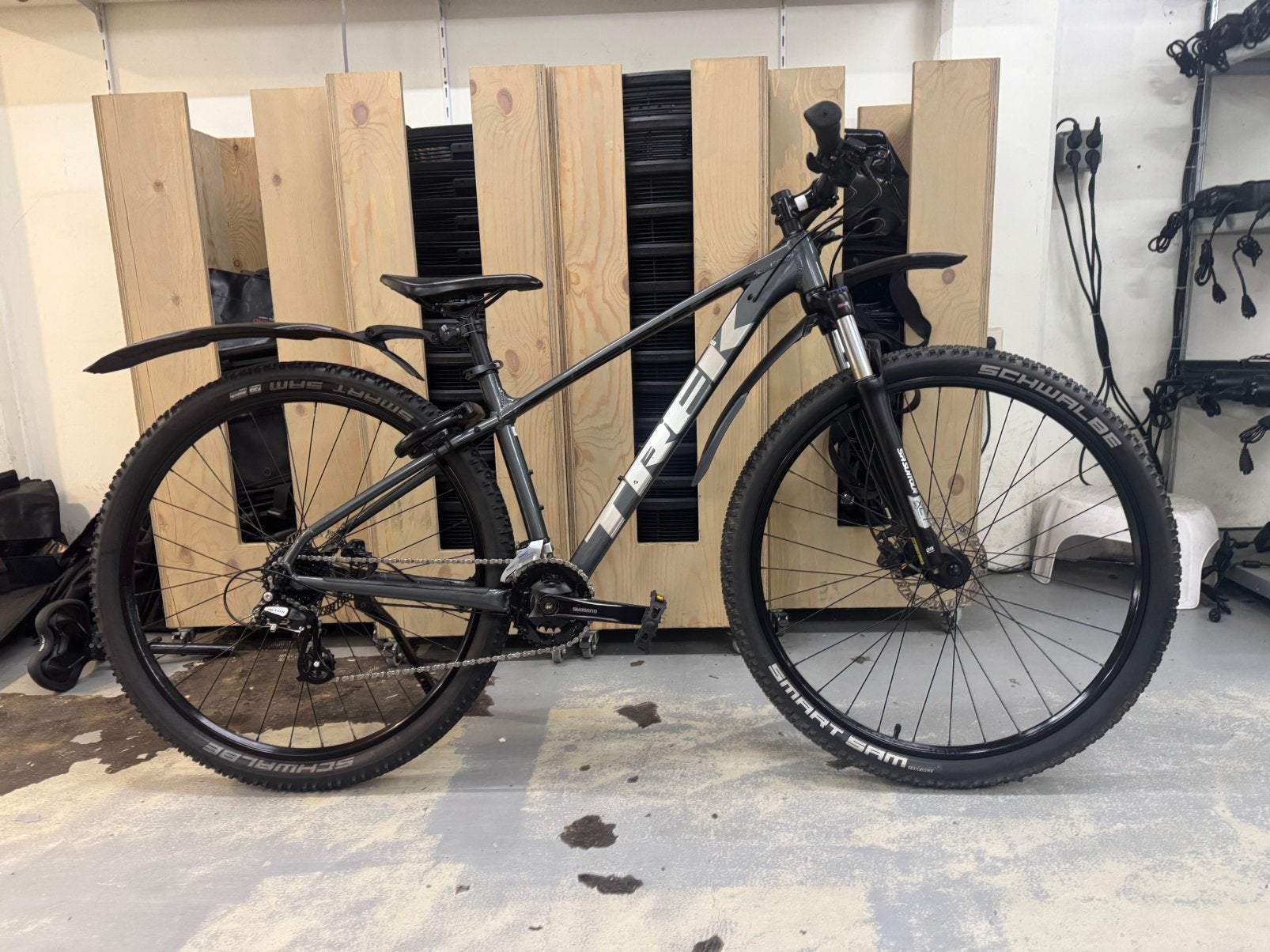 Trek-marlin5-maat M- 29inch wielen-mountainbike, Hardtail, Ophalen, Schijfrem, Trek