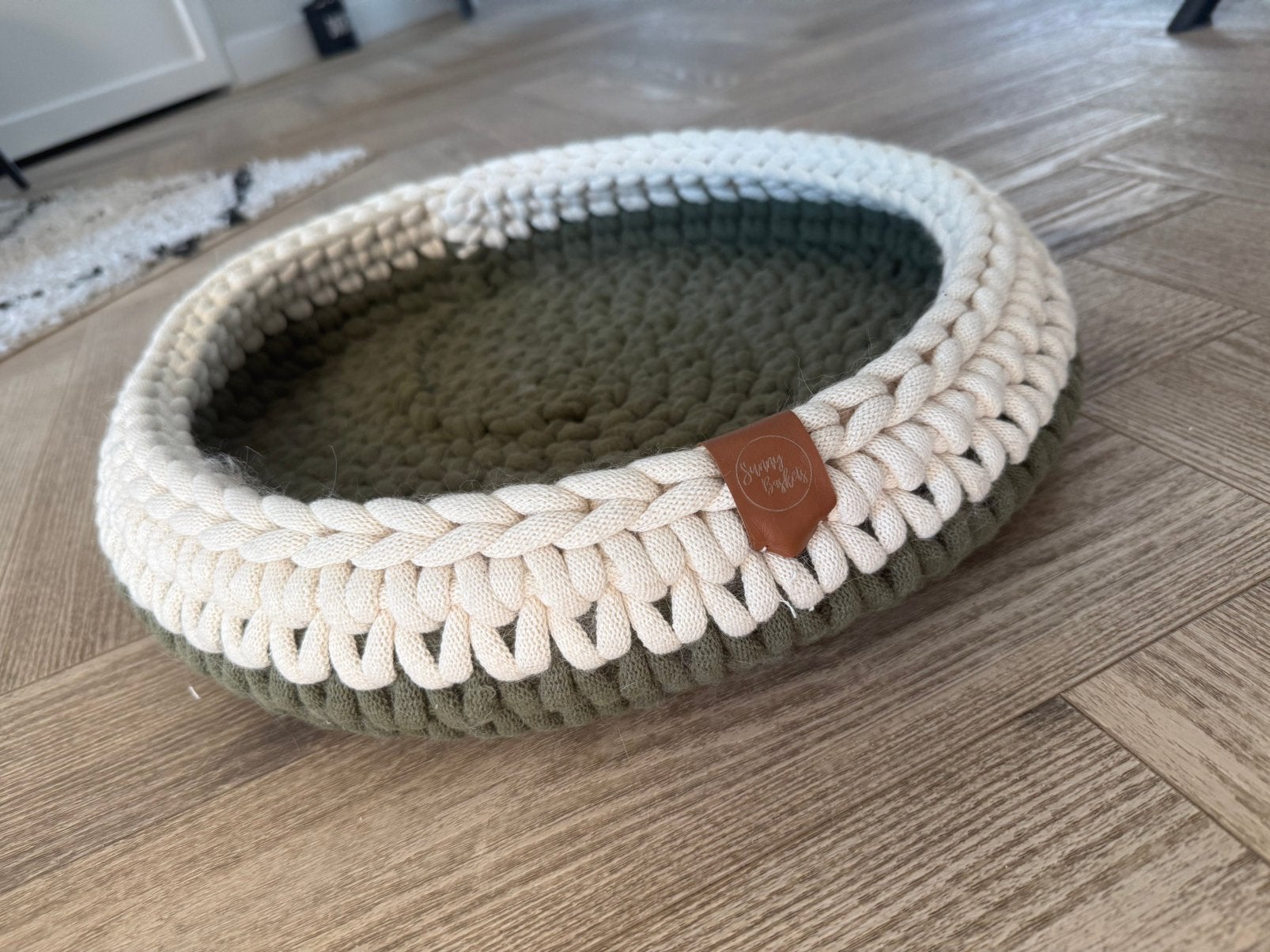 Sunny basket two tone kattenmand L 43/45 cm, Dieren en Toebehoren, Ophalen, Zo goed als nieuw