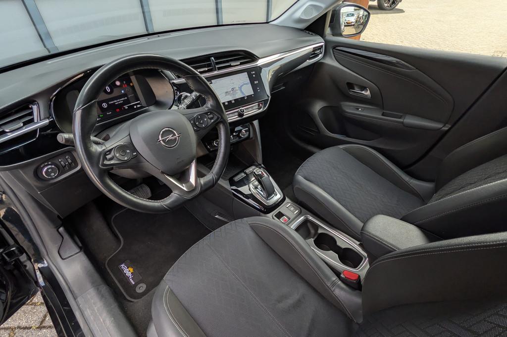 Opel CORSA-E Elegance 50kWh 3-Fase Premium Pack SOH 93%, Auto's, Opel, 330 km, 136 pk, Gebruikt, Zwart