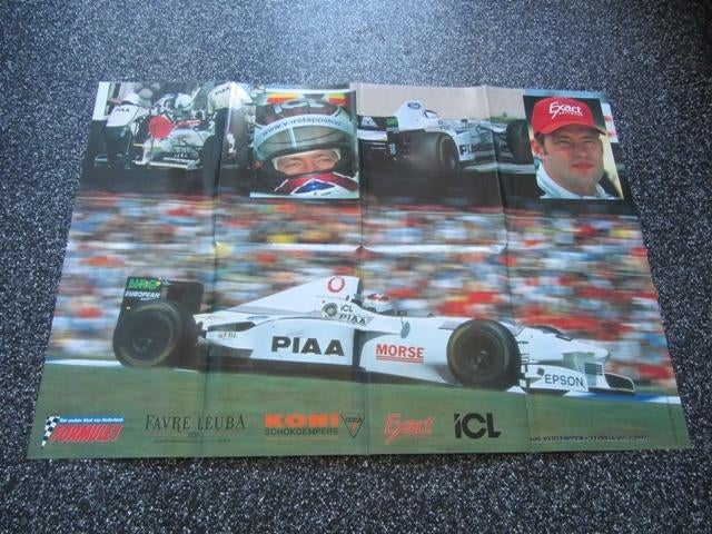 Jos Verstappen Tyrell 025 Poster (Formule1), Ophalen of Verzenden, Zo goed als nieuw, A1 t/m A3, Sport