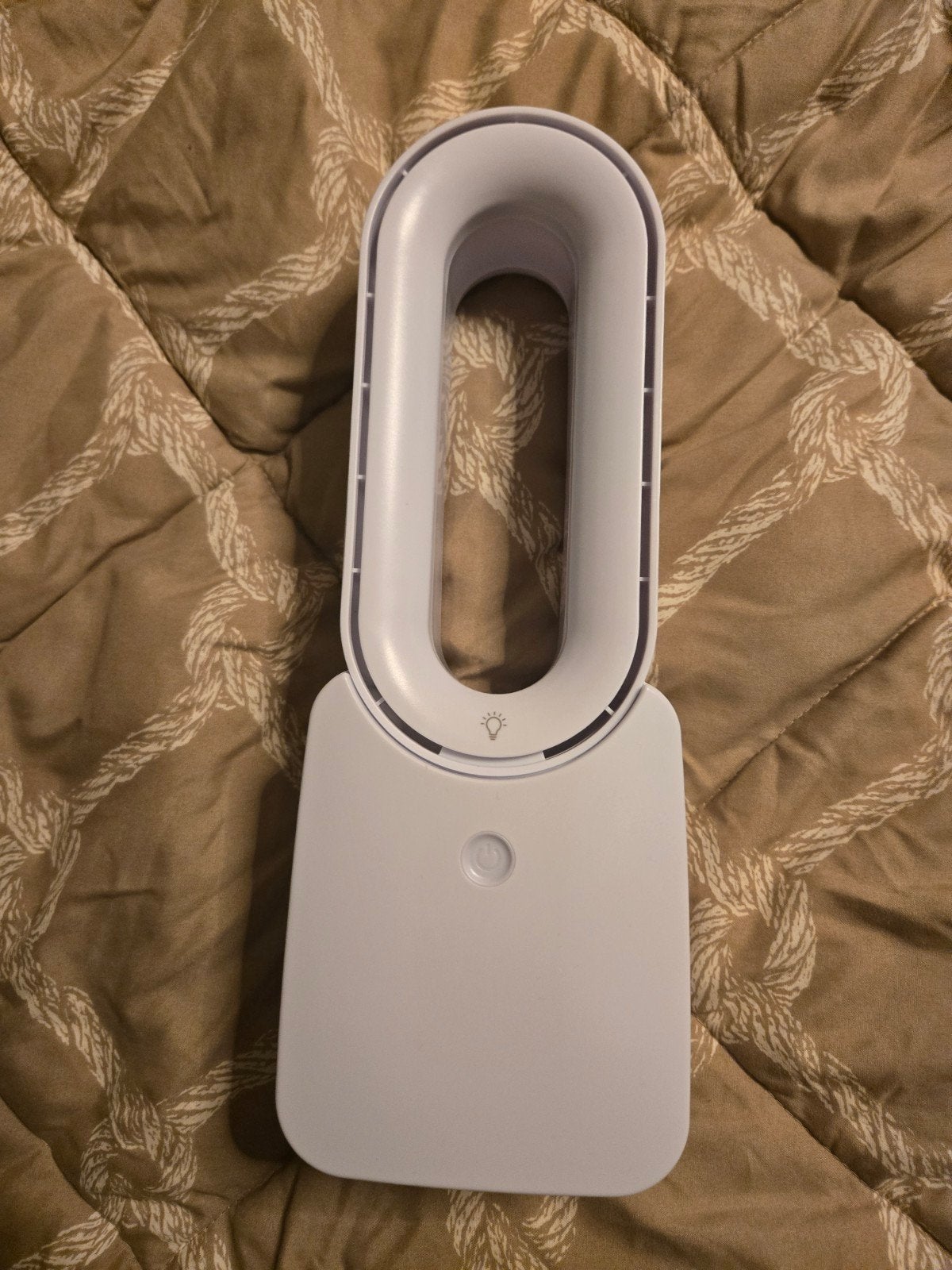 Ventilator, Tafelmodel, met Led Licht, Ophalen of Verzenden, Zo goed als nieuw, Tafelventilator