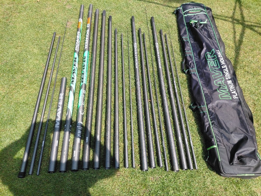 Te koop complete set Maver vaste stok., Ophalen, Zo goed als nieuw, Vaste hengel