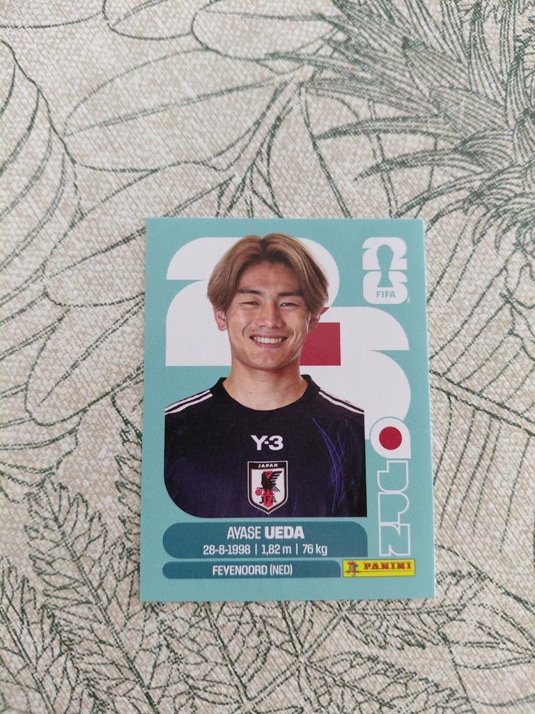 Ayase ueda (feyenoord/japan) panini wk 2026 stickers, Verzamelen, Sportartikelen en Voetbal, Ophalen of Verzenden, Nieuw, Feyenoord