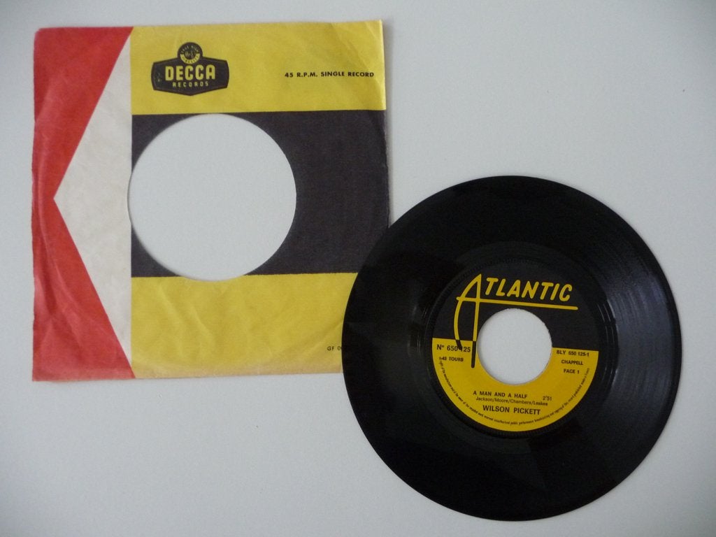 single WILSON PICKET - A MAN AND A HALF - ATLANTIC REC, 1968, Ophalen of Verzenden, Gebruikt