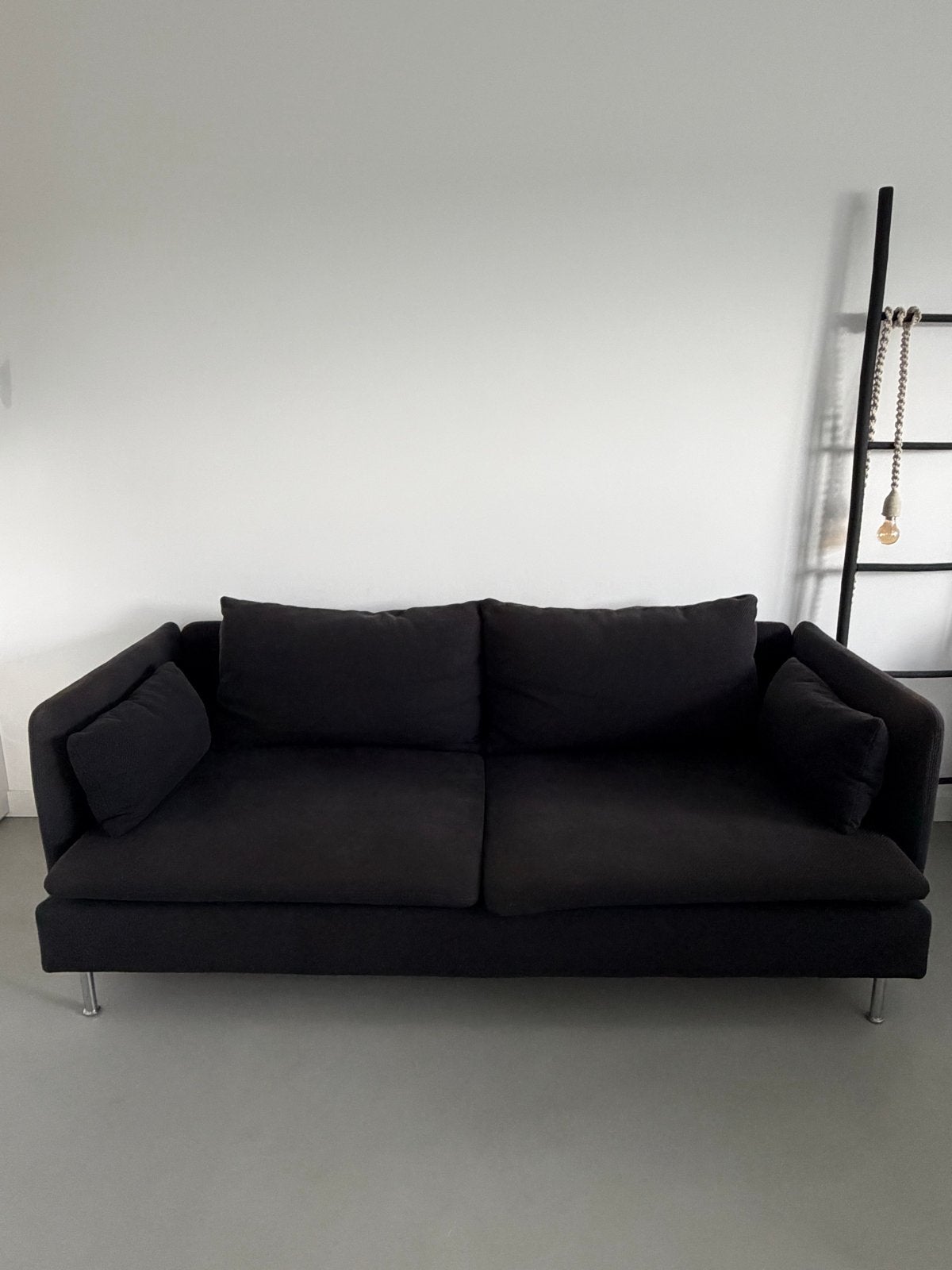 IKEA Söderhamn 3-zitsbank in zwart, Ophalen, Gebruikt, 150 tot 200 cm, Driepersoons
