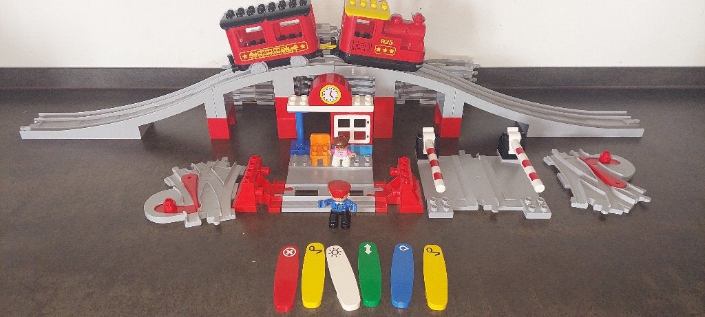 duplo trein rode app (nr 13), Ophalen of Verzenden, Zo goed als nieuw, Duplo